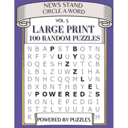 News Stand Circle a Word Vol.5: Large Print 100 Random Puzzles