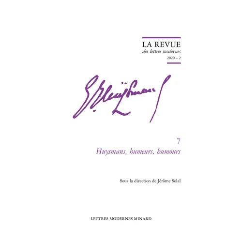 Huysmans, Humeurs, Humours