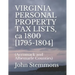 VIRGINIA PERSONAL PROPERTY TAX LISTS, ca 1800 [1795-1804]: (Accomack and Albemarle Counties)