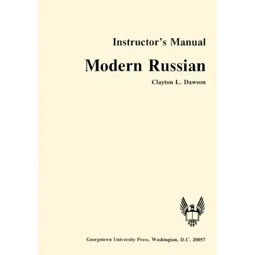 Modern Russian Instructor's Manual