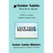 Senior Saints Bible Study Love Your Neighbor: Book 3 "Love Your Neighbor"