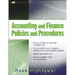 Accounting and Finance Policies and Procedures, (with Url)