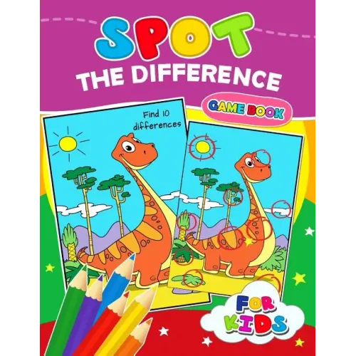 Spot The Difference Game book for kids: Coloring Puzzles Activity Book for Boy, Girls, Kids Ages 2-4,3-5,4-8