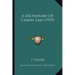 A Dictionary of Canon Law (1919)