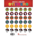 Music Award Stickers: Pack of 96 Stickers