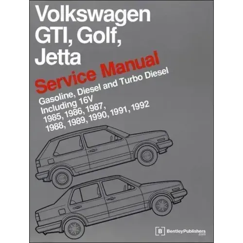 Volkswagen GTI, Golf, and Jetta Service Manual: 1985, 1986, 1987, 1988, 1989, 1990, 1991, 1992: Gasoline, Diesel and Turbo Diesel, Including 16V