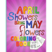 April shower bring May flowers: Coloring Book for Kids