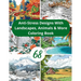 68 Anti-Stress Designs with Animals, Landscapes & More: Mindful Moments Art Therapy Journey Diverse Coloring Pages