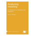 Analyzing meaning
