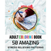 Adult Coloring Book. 50 Amazing Stress Relieving Patterns: Vol-04. Relaxing Coloring Books for Men, Women, Girls, Teens to Help Release Your Creative