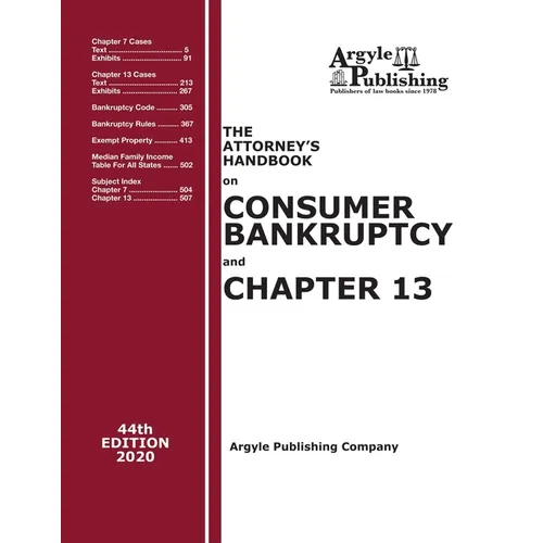 The Attorney's Handbook on Consumer Bankruptcy and Chapter 13