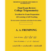 Final Exam Review: College Trigonometry