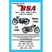 BOOK OF THE BSA (GROUPS B, C & M) 250cc - 350cc - 500cc & 600cc OHV & SV SINGLES FROM 1945 TO 1959