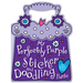 My Perfectly Purple Sticker and Doodling Purse