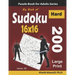 Big Book of Sudoku 16x16: 200 Hard Puzzles (Large Print)