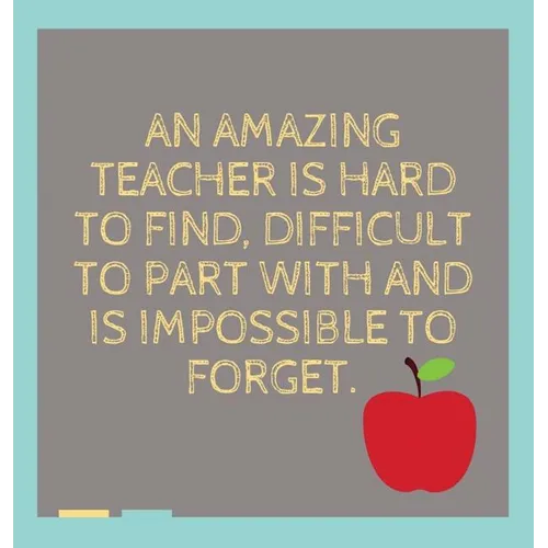 Thank you teacher book to sign, teacher appreciation book (hardcover): Retirement book for teachers, end of year gift, thank you gift.