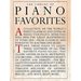 Library of Piano Favorites