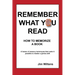 Remember What You Read: How to Memorize a Book