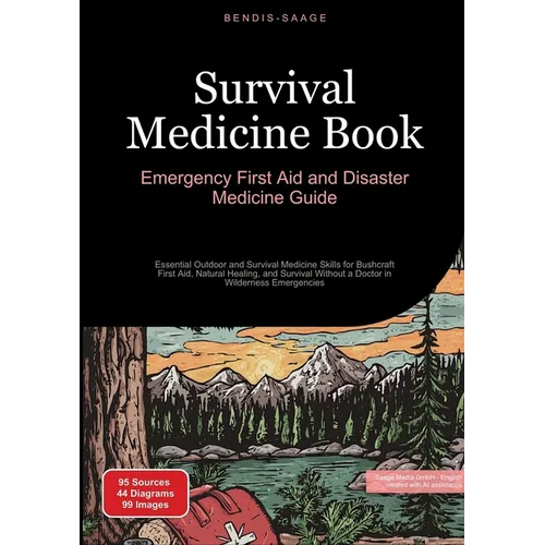 Survival Medicine Book: Emergency First Aid and Disaster Medicine Guide: Essential Outdoor and Survival Medicine Skills for Bushcraft First Aid, Natur