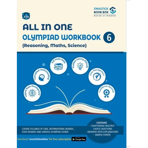 All in One Olympiad Workbook for Reasoning, Maths & Science - Class 6
