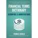 Financial Terms Dictionary - Acronyms & Abbreviations