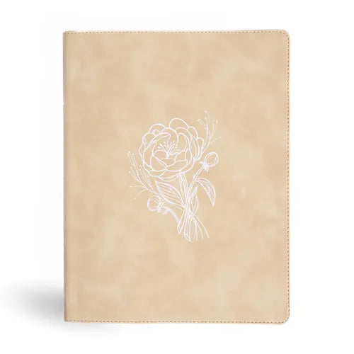 CSB Illustrator's Notetaking Bible, Large Print Edition, Cream Leathertouch
