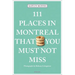 111 Places in Montreal That You Must Not Miss