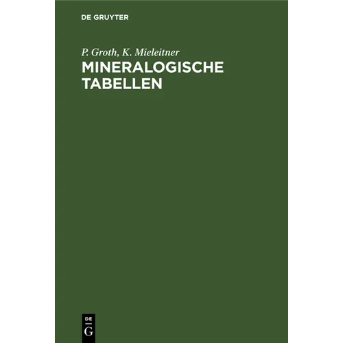 Mineralogische Tabellen