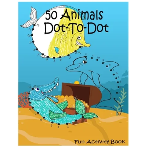 50 Animals Dot-to-dot: Fun Activity Book for kids