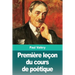 Première leçon du cours de poétique