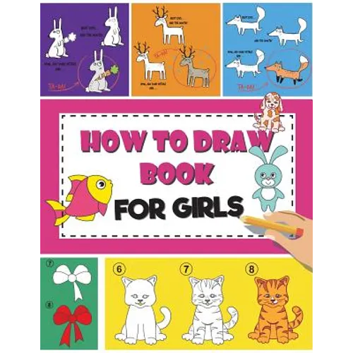 How to Draw Book For Girls: How To Draw Books For Kids Easy Step By Step Drawing Book for Fun and Easy Activity Book