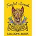 Tangled Animals Coloring Book: Relaxation and Stress-Relieving Animals Coloring Book With Fancy Tangled Designs - Deer, Cat, Lion, Bear, Butterfly, F