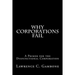 Why Corporations Fail: A Primer for the Dysfunctional Corporation