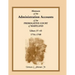 Abstracts of the Administration Accounts of the Prerogative Court of Maryland, 1754-1760, Libers 37-45