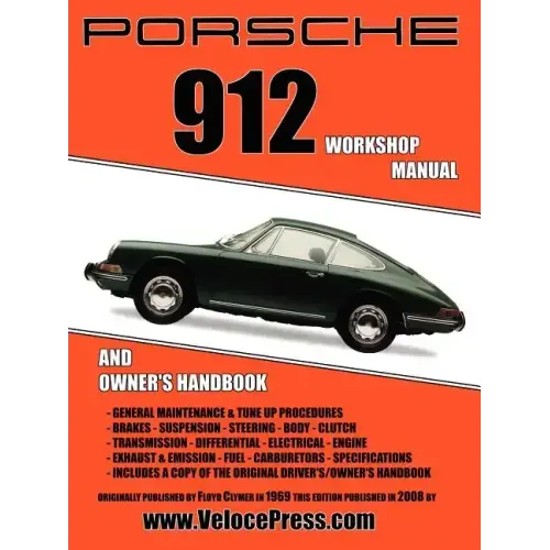 Porsche 912 Workshop Manual 1965-1968