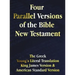 Four Parallel Versions of the Bible New Testament: The Greek, Young's Literal Translation, King James Version, American Standard Version, Side by Side