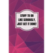 Stuff To Do Like Seriously Just Get It Done Notebook: 100 Page Daily To Do List Journal