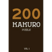 200 Kakuro Puzzle Vol 1: Cross Sums Puzzle Book, hard,10x10, 2 puzzles per page