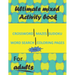 Ultimate mixed activity book for adults vol1: Crossword, Mazes, Sudoku, word search and coloring pages with solutions