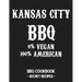Kansas City BBQ - 0% Vegan 100% American: BBQ Cookbook - Secret Recipes for Men - Grey
