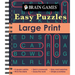Brain Games - Easy Puzzles - Large Print: 4-Square Sudoku, Quick Crosswords, Easy Word Searches, Fill in the Blank, Guess the Word, Simple Scrambles,