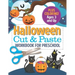 Halloween Cut and Paste Workbook for Preschool: Activity Book for Kids with Coloring and Cutting