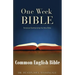 One Week Bible CEB: Scripture Summarizing the Holy Bible (TM)