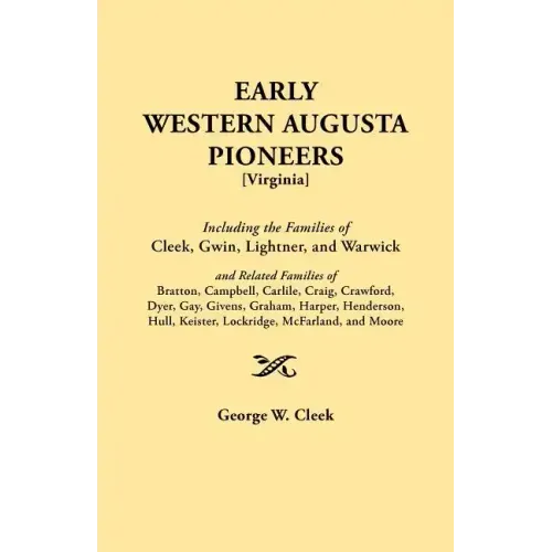 Early Western Augusta Pioneers