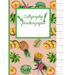 Calligraphy Practice paper: Zinnwaldite watercolor hand writing workbook tropical school, fruit punch for adults & kids 120 pages of practice shee
