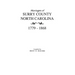 Marriages of Surry County, North Carolina 1779-1868
