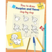 How to draw peoples and faces step by step: Drawing, tracing and coloring book for kids and young children