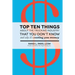 Top Ten Things about the Trucking Industry that You Don't Know...: And Why it's Costing You Money