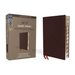 NIV, Reference Bible, Giant Print, Bonded Leather, Burgundy, Red Letter Edition, Indexed, Comfort Print
