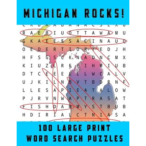 Michigan Rocks!: Large Print Word Searches Related to the Great Lakes State